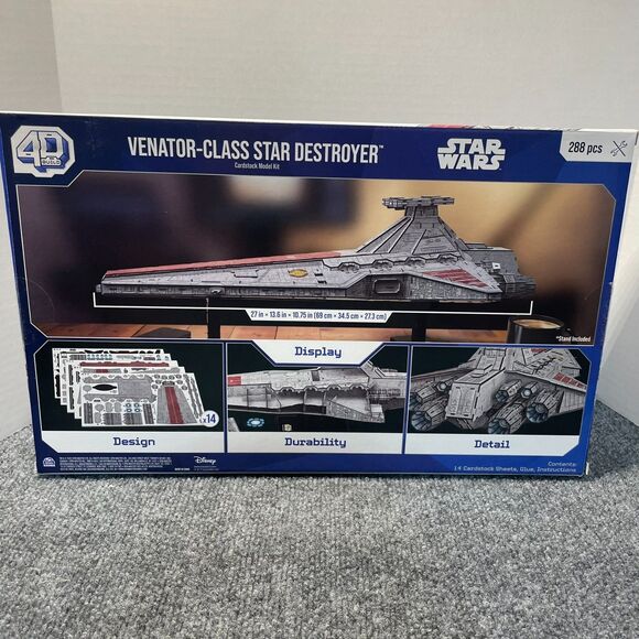4D Build, Star Wars Deluxe Venator-Class Star Destroyer 3D Model Kit NIB - Picture 5 of 8